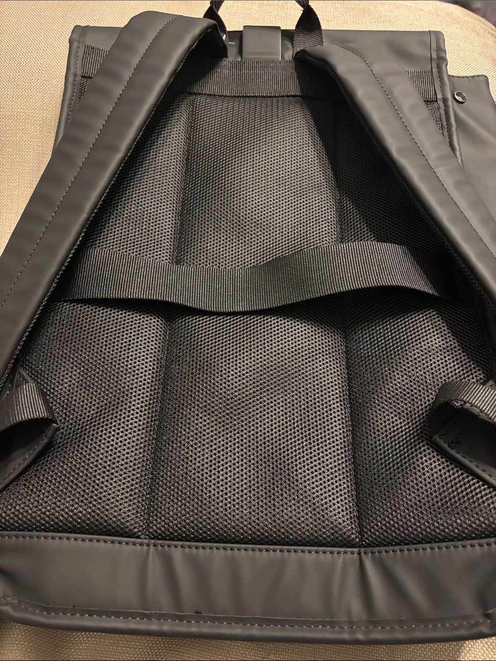 Zara Rubberized Flap Backpack - Picture 9 of 11